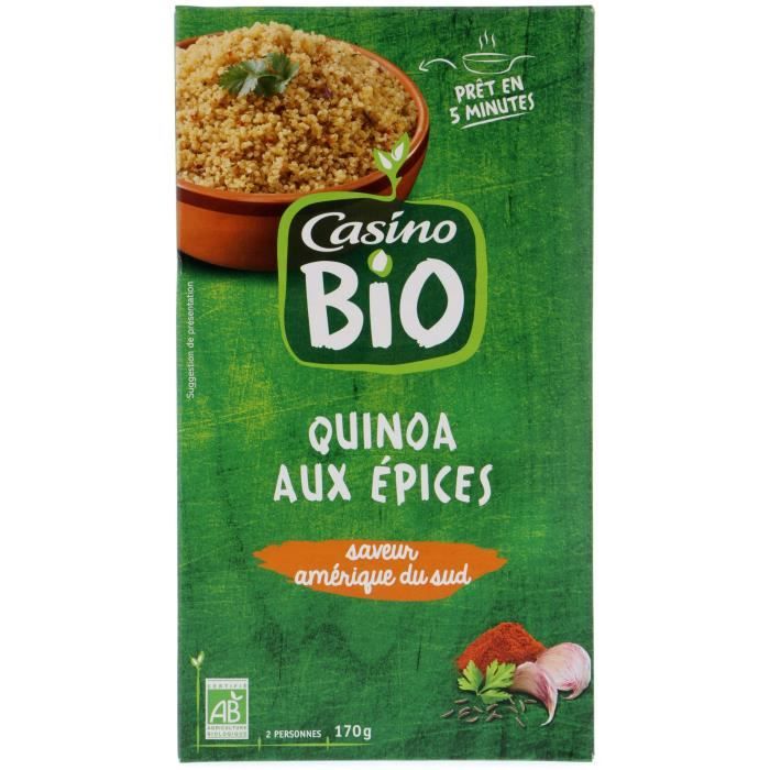 CASINO Mélange céréales aux épices saveur Perou Bio - 170G