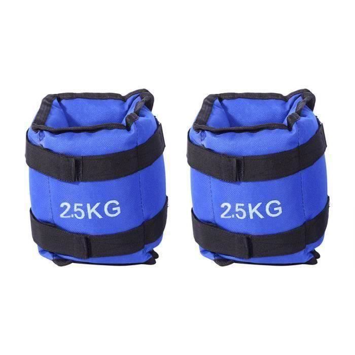 5 Kg Poignet Cheville Poids Encapsulé Sangles Réglables Sacs de Sable Équipement Fitness Exercice Formation ROSE0260
