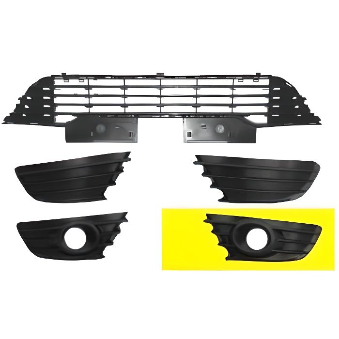 GRILLE PRISE AIR INFERIEUR GAUCHE >08 AVEC ANTIBROUILLARD SANS PARK ASSIST. pour CITROEN - C4 - BERLINE de 11-2004 à 10-2010