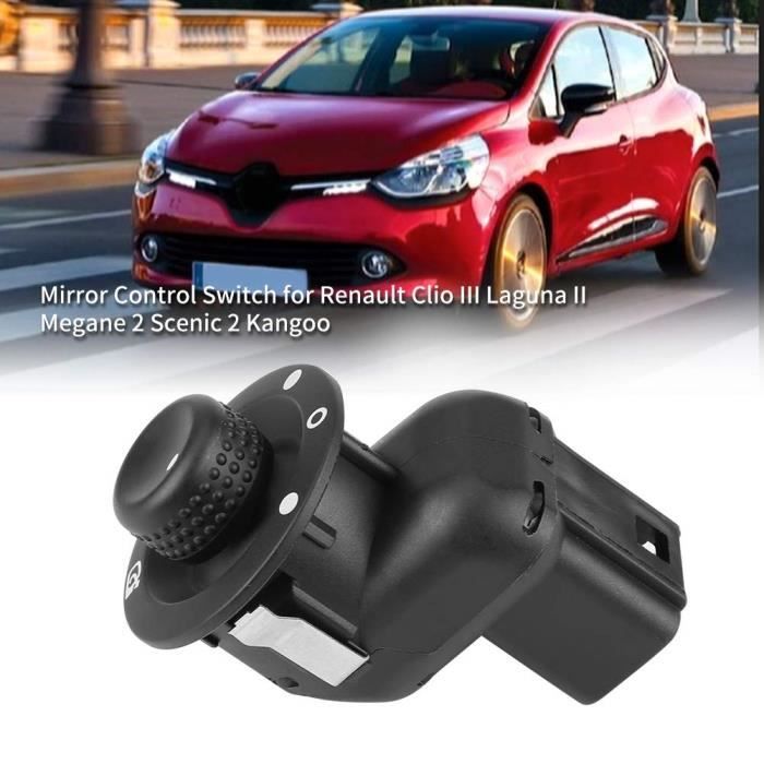 Commutateur,Interrupteur de réglage de rétroviseur électrique, bouton de commande de rétroviseur, pour Renault Clio III Mk3
