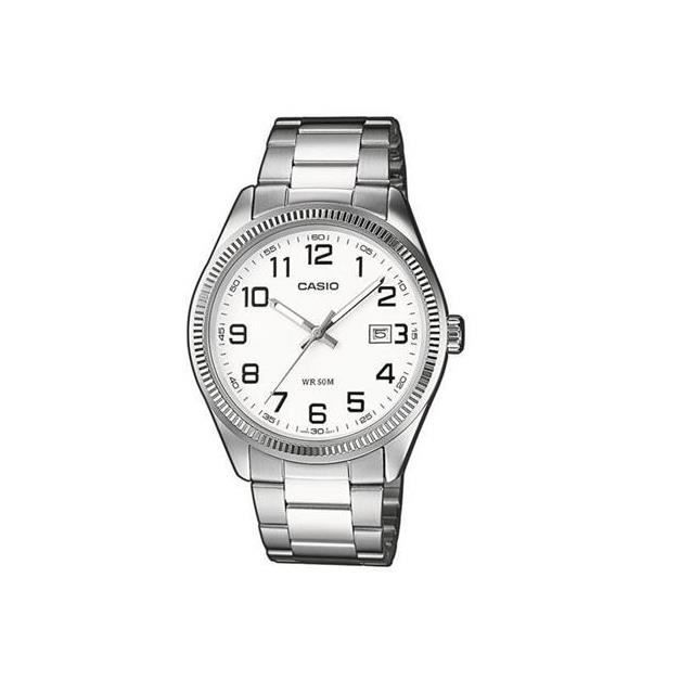 CASIO 2784 MTP 1302P Montre Quartz couleur argenté acier inoxydable