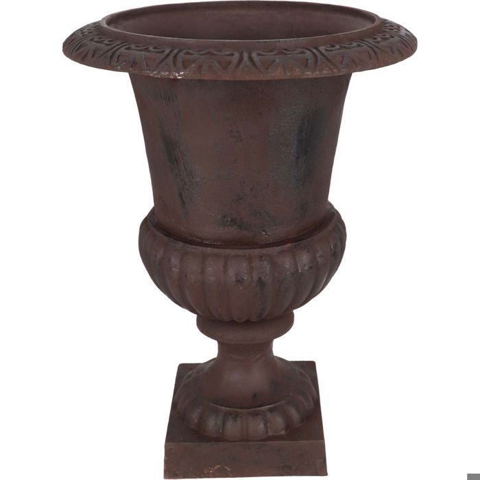 Vase Médicis en fonte 70 cm Marron