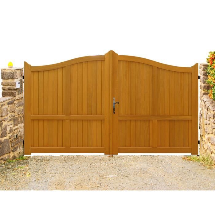 PORTAIL PLEIN BOIS EXOTIQUE 3 m