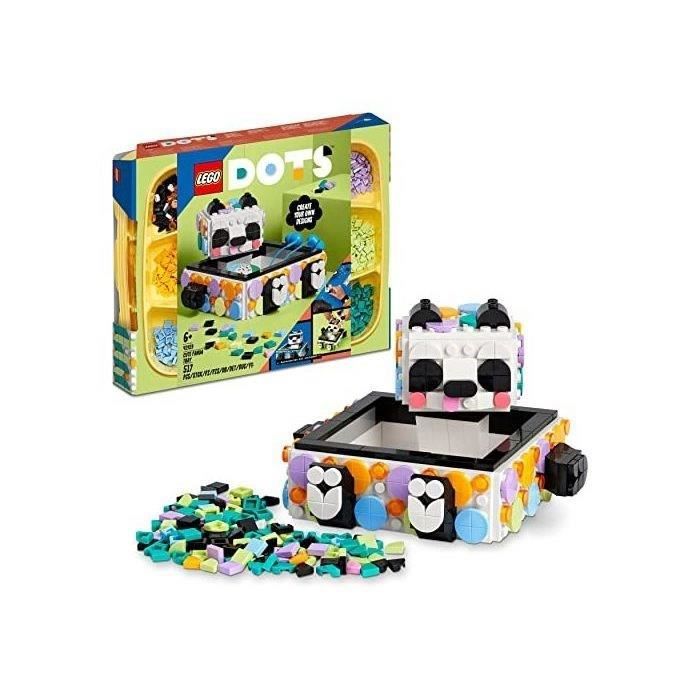 LEGO® 41959 DOTS Le Vide-poche Panda, Jouet avec Boîte de Rangement et Décoration pour Chambre ou Bureau d'Enfants dès 6 ans