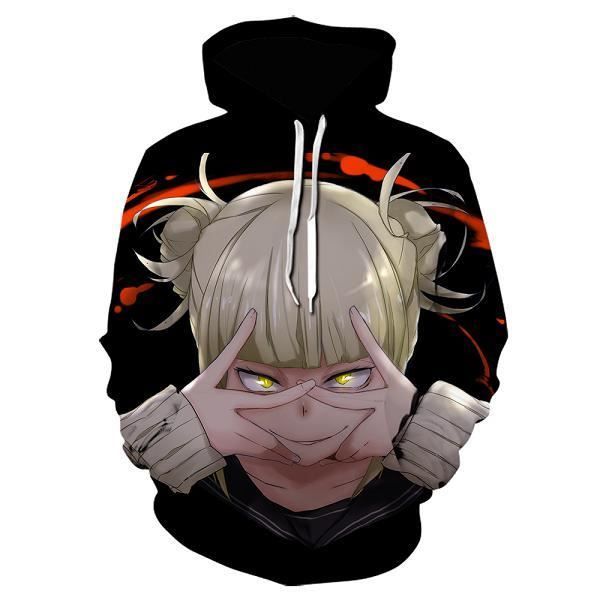 Sweat-shirt imprimé 3D homme,Himiko-sweat à capuche Toga pour hommes et femmes, imprimé en 3D, vêtements cosplay, Anime My Hero Ac