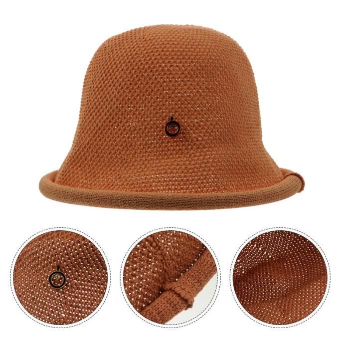 Chapeau de godet de coton casquette été femmes chapeau de randonnée en plein air
