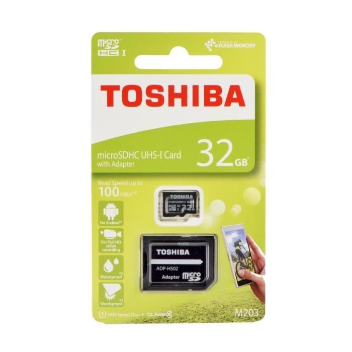 carte mémoire MicroSDHC TOSHIBA M203 - 32GB