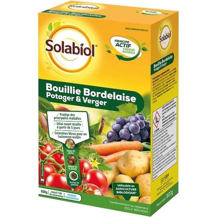 SOLABIOL Bouillie bordelaise potager et verger - 800 g