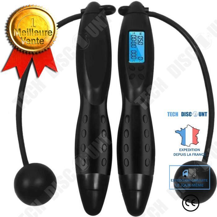 TD® Accessoires Fitness - Musculation,Corde à sauter de vitesse de comptage numérique pour l'entraînement de Fitness corde - Type Bl