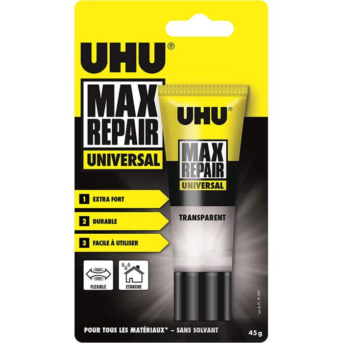 Blister de 1 tube de colle universelle MAX REPAIR Universal