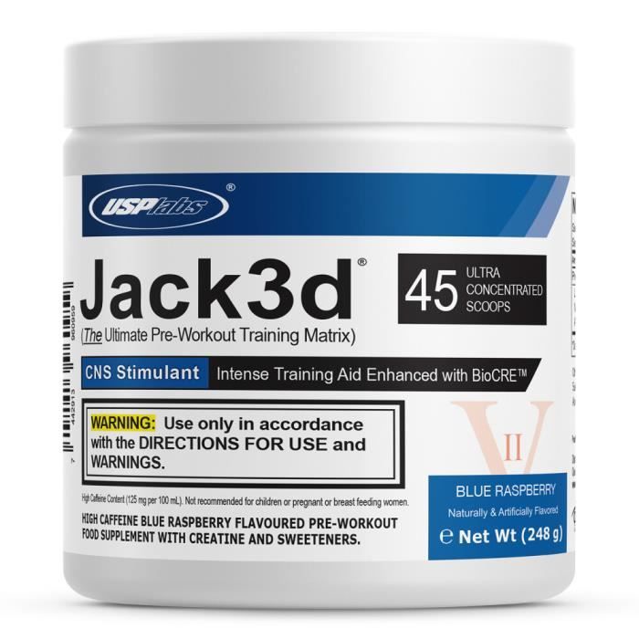 Pre-workout Jack3d® - Blue Raspberry 248g