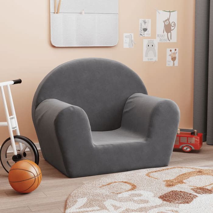 vidaXL Canapé pour Enfants Mini-canapé avec Housse Amovible Canapé pour Tout-petits Meuble de Chambre dEnfant 356982