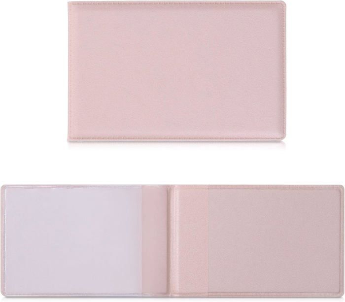 Portefeuille Cuir Violet 820 – Homme/femme – Pliable, étui à Cartes – Fait Main