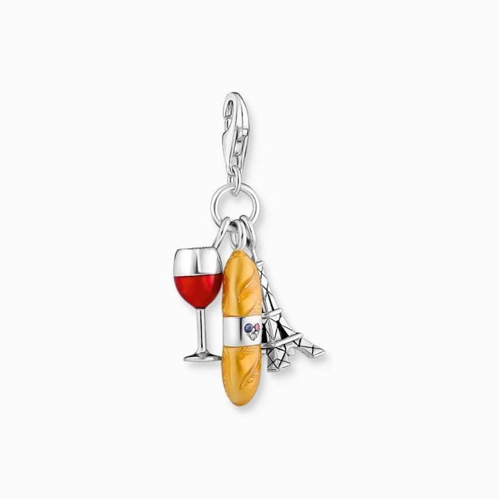 Pendentif Breloque Poisson En Argent Sterling 925 Avec Mousqueton | Compatible Bracelets à Charms, Cadeau Personnalisable