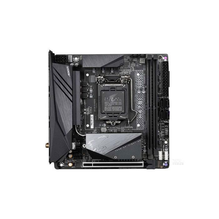 Carte mère GIGABYTE H470I AORUS PRO AX Intel H470 Socket LGA1200 2xDDR4 SDRAM 64GB Mini ITX - Gigabyte