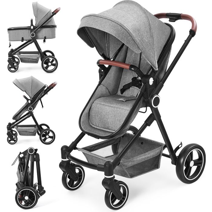 Poussette grise hot sale