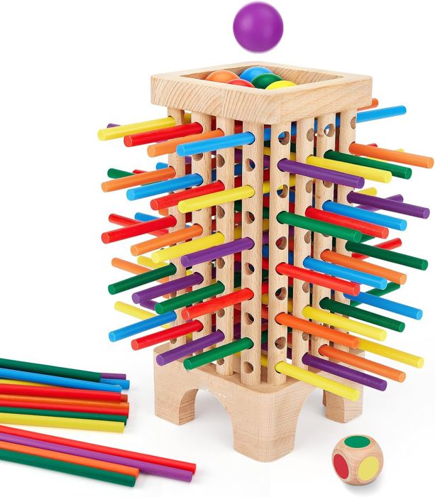 Jeu de Mémoire Assorti pour Enfants de 3 4 5 6 7 8 Ans Jeu de Société en Bois Jouets de Voyage pour Garçons Filles Activité de Road Trip /avion/jeu de Camping