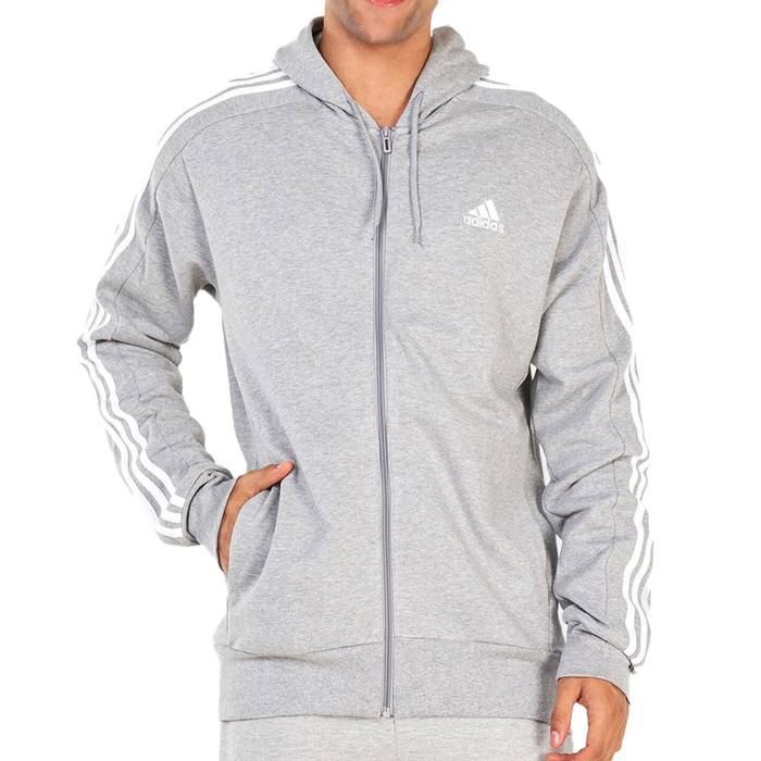 Sweat Zipp?� Gris Homme Adidas IC9833 Gris - Cdiscount Pr??t-?�-Porter