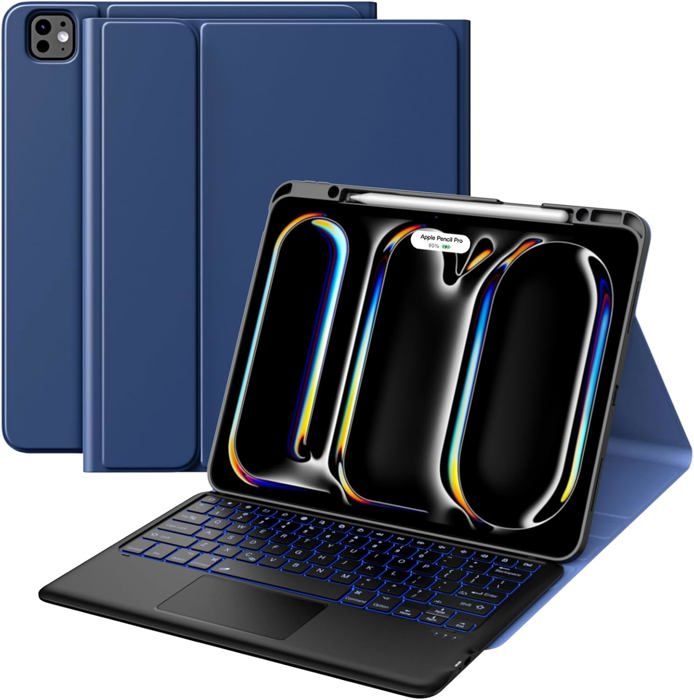 Étui Avec Clavier Bluetooth MoKo Pour IPad Air 11 Pouces 2025/2024/2022/2020 - Détachable, Porte-Crayon Intégré - 6
