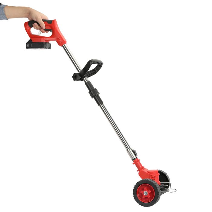 Coupe bordure électrique sans fil avec batterie rechargeable 24 V 2000 mAh et manche en forme de D