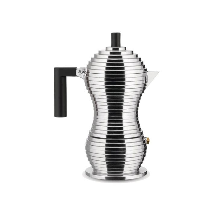 Cafetière Moka - ALESSI - Pulcina - Noir - 3 tasses - Compatible induction