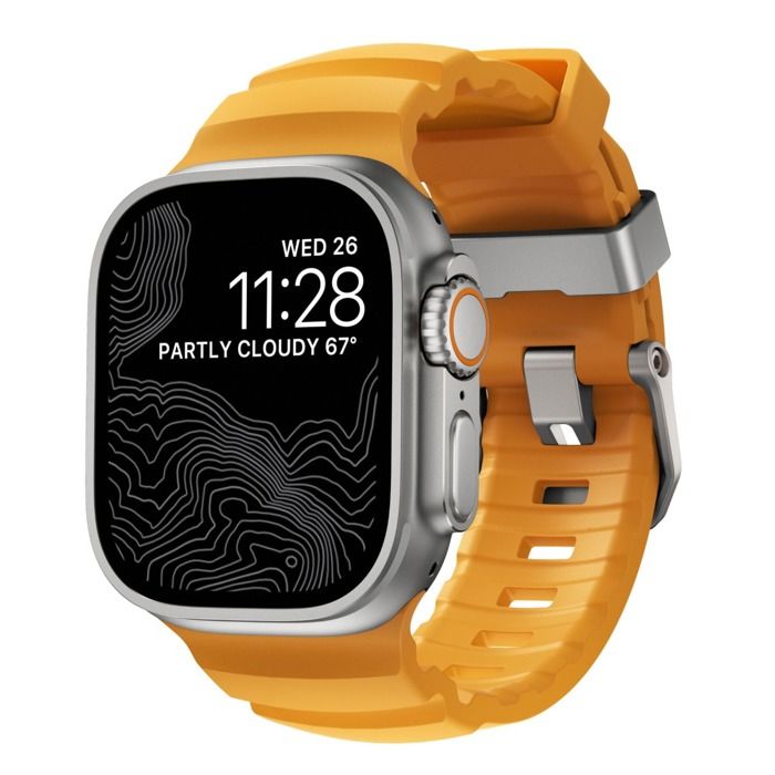 Bracelet - NOMAD - Rocky Point - Étanche - Caoutchouc fluorocarboné - Compatible Apple Watch 42-49mm