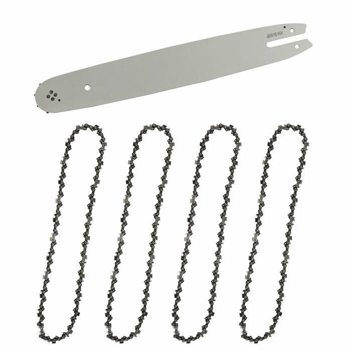 Lot De 2 Chaînes De Tronçonneuse 3/8" LP 52 Maillons – Guide 35 Cm – Acier Manganèse Haute Résistance – Compatible Husqvarna, Stihl, Makita, Bosch & Plus