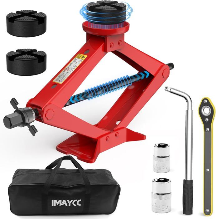 Cric Per Auto BMW 2.5T Universale - Kit Emergenza Con Chiave Ruote, Gommini Protettivi, Per Serie 1/3/5/6/7/X/Z