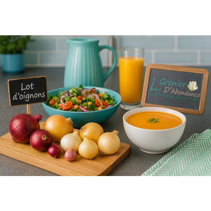 Meilleurs prix pour Lot de 850 graines à semer - Le Grenier d' Abondance - Fan d' Oignons - 8 sachets individuels