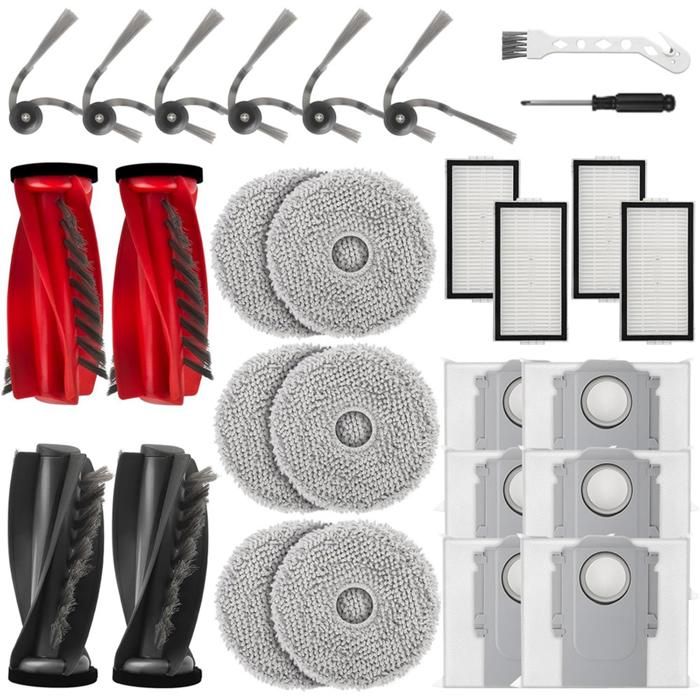 Pour Aspirateur Robot pour Roborock Saros 10R G20s Ultra Brosse Latérale Principale Filtre Hepa Serpillière Sacs à Poussière