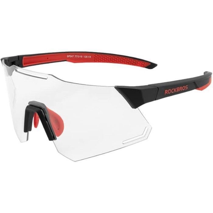 ROCKBROS Lunettes Vélo Photochromiques UV400, Cyclisme VTT Légères