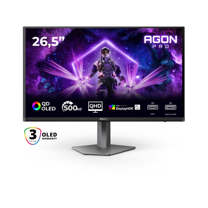 Moniteur PC AOC 27 AG276QKD2 QD OLED QHD 500 Hz HDR500 TrueBlack Neuf - vue 7