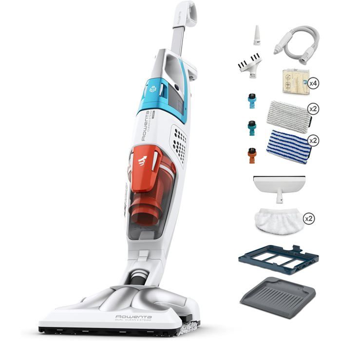 Nettoyeur vapeur 2 en 1 - SVATV - Aspire et lave simultanément - Nettoyeur à main amovible - Technologie cyclonique