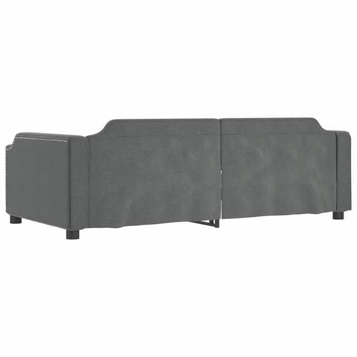 Remise 2026®Lit de repos simple - banquette lit Adulte - sans matelas - gris foncé - 80x200cm tissu 428 1350057