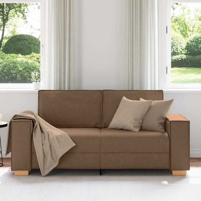 SHELL© SOFA-Canapé salon - 2 places - (par siège) : 110 kg - Marron 180x78x84 cm Tissu C5112