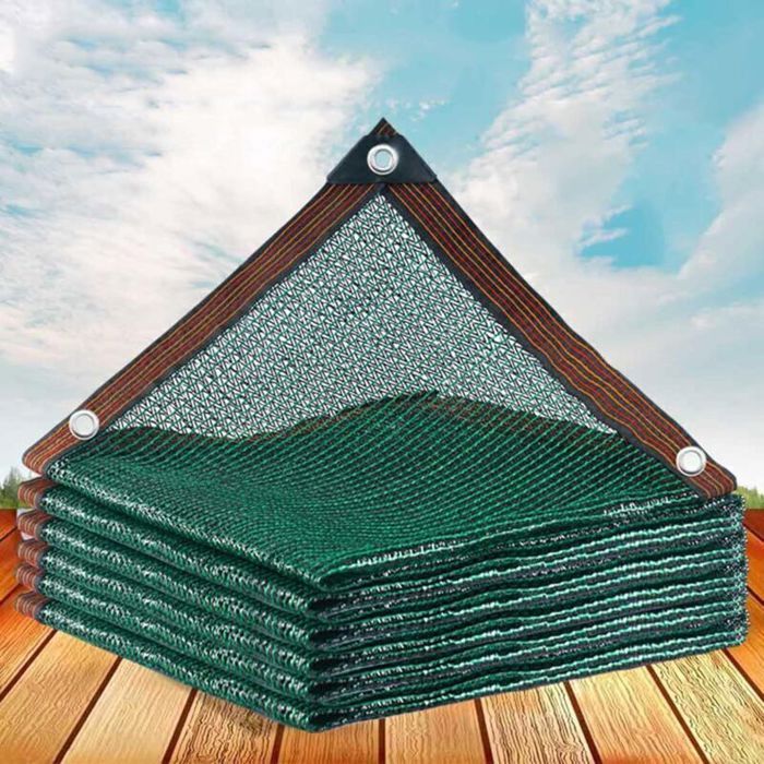 Filet dombrage extérieur - LUSKYKA® - Vert - Anti-feuilles - Protection solaire 55% - Dimensions 3x5 m