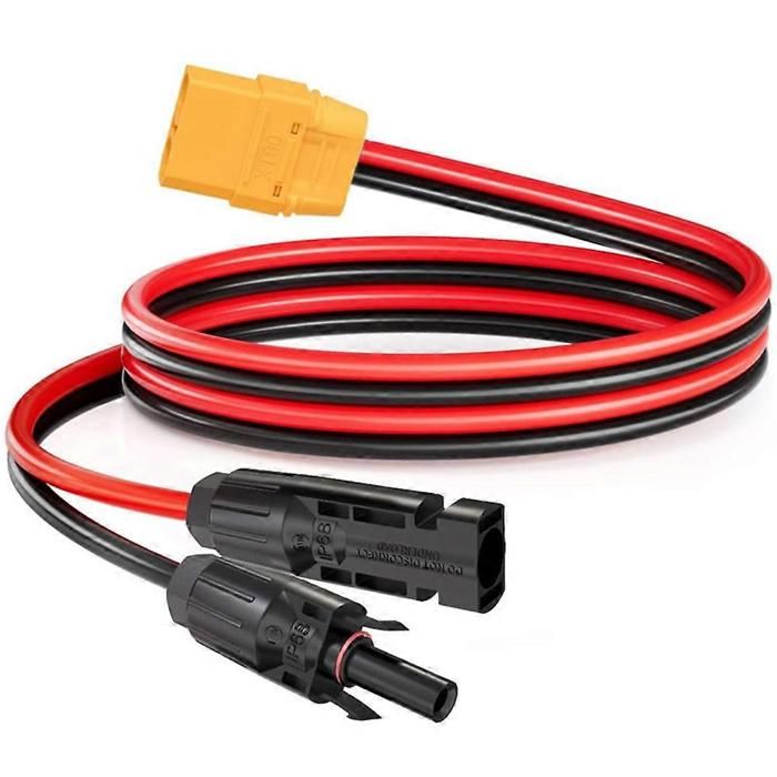 Câble adaptateur femelle XT90 de 1 m avec connecteur de panneau solaire 10AWG pour station dalimentation portable batterie RC