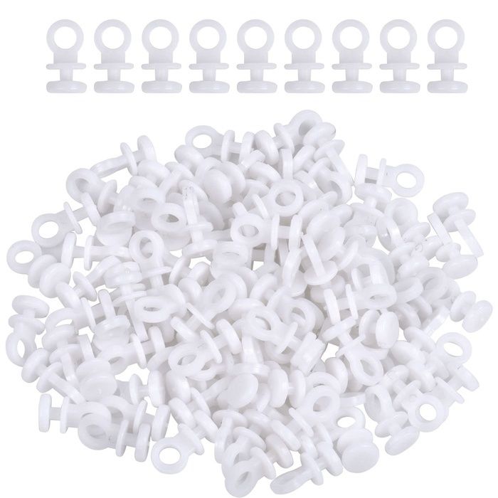 Lot de 150 crochets de rideaux pour rails crochets de rail de rideau pour chambre à coucher camping-car armoires en TRINGLE