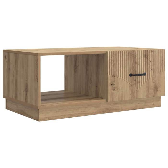 Chic Table basse Chêne artisanal 90 x 50 x 37 cm Bois dingénierie - Table de salon &1_21536