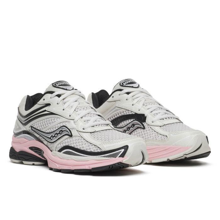 Baskets SAUCONY PROGRID OMNI 9 - Chaussures Unisexes Stables et Confortables Blanc Rose