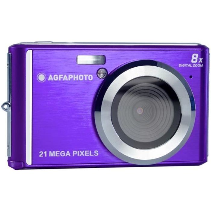 AGFA PHOTO Realishot DC5200 - Appareil Photo Numérique Compact (21 MP, 2.4’’ LCD, Zoom Digital 8x, Batterie Lithium) Violet