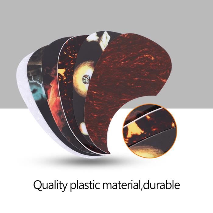 Pickguard Plaque de protection pour guitare acoustique, transparent Style Glossy