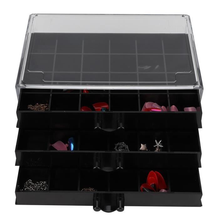 Lot De 28 Slots Transparents En Plastique Nail Art Décoration