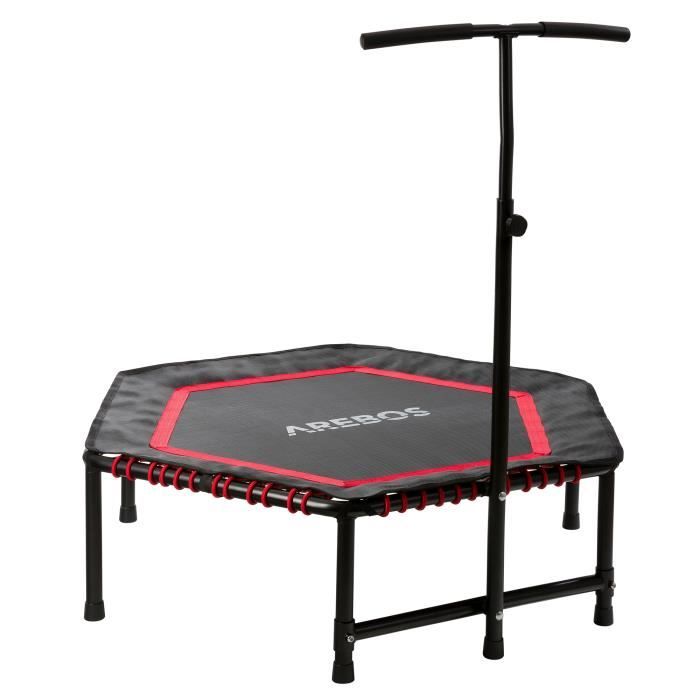 AREBOS Trampoline d exercice Mini Rebondisseur Jumping Trampoline de Fitness Hexagone Cdiscount Sport