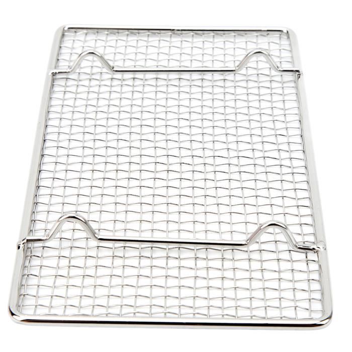 Grille De Barbecue Pliable 55x30cm – Antirouille, Acier, Idéale Pour Le Camping