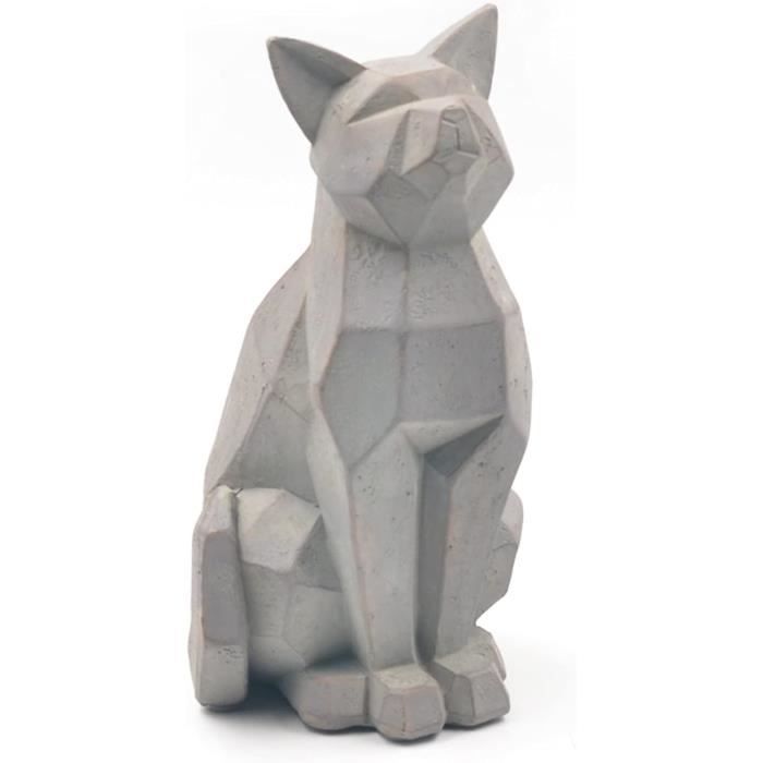 Figurine De Chat Méditant En Résine, Sculpture De Chat Zen Assis En