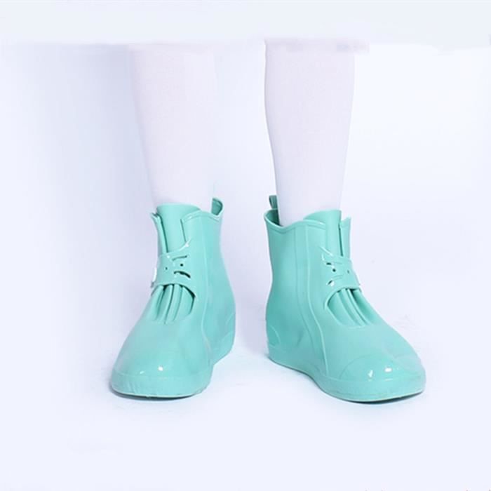 Housse De Chaussure Imperméable Noire Pour Bottes De Pluie 1 Paire
