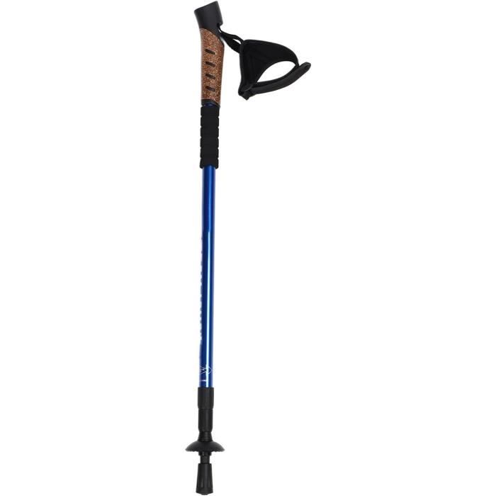 Bâtons De Randonnée Télescopiques GOPLUS Anti-Choc Aluminium - Poignées Liège 65-135cm