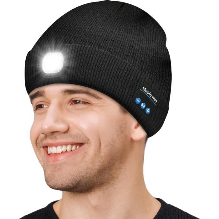 Bonnet Bluetooth Sans Fil Smartphone Android iPhone Beige
