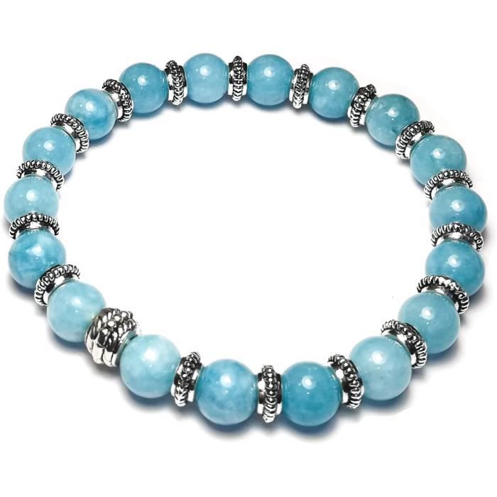 Bracelet tressé Perles Naturelles Pierre de soleil